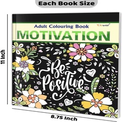 GO WOO Adult Colouring Book - MOTIVATION